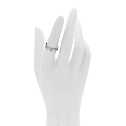 Cartier 18K White Gold 3.5mm LOVE Wedding Band Ring 53 6.5 2 of 4