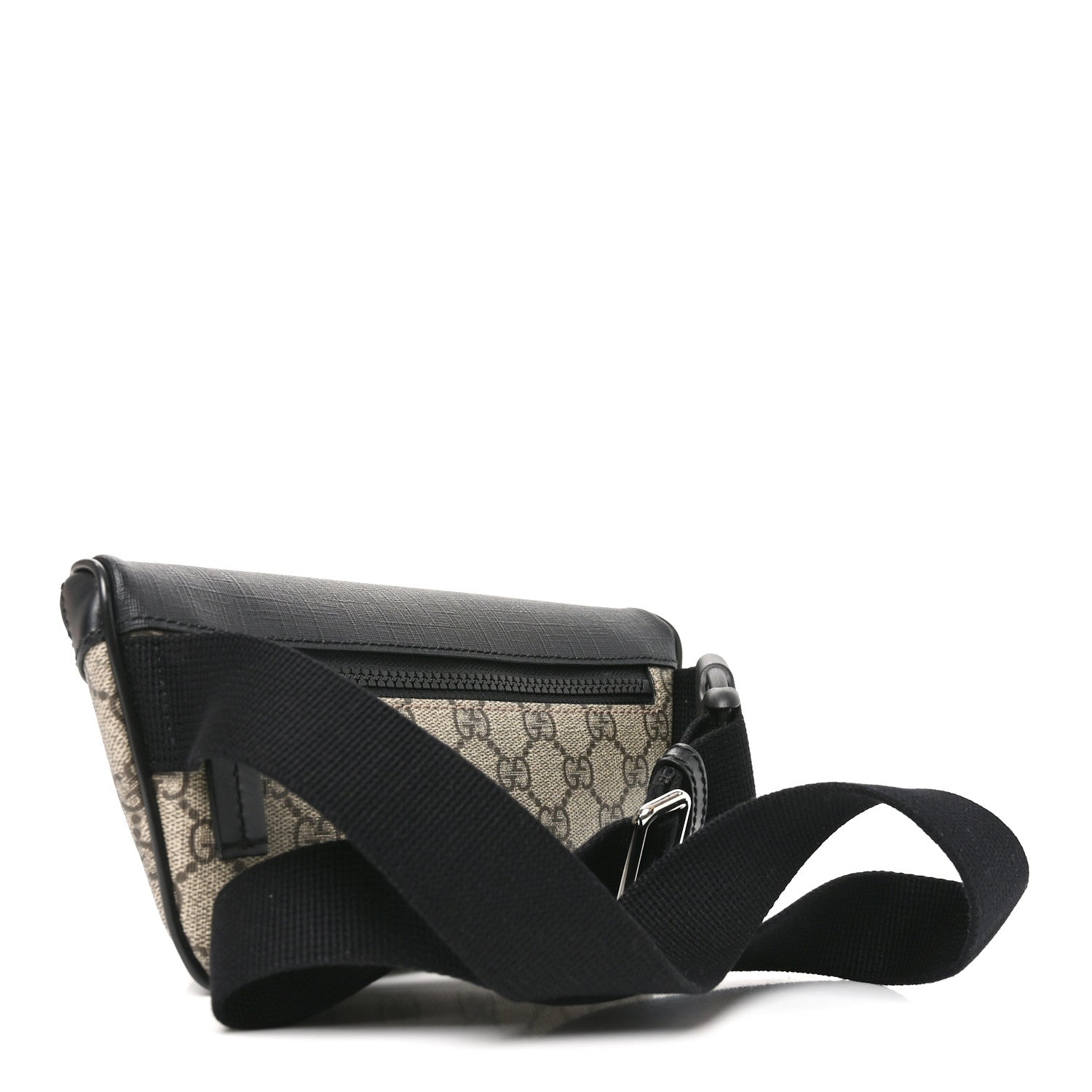 Gucci GG Supreme Monogram Belt Bag Black 2 of 9