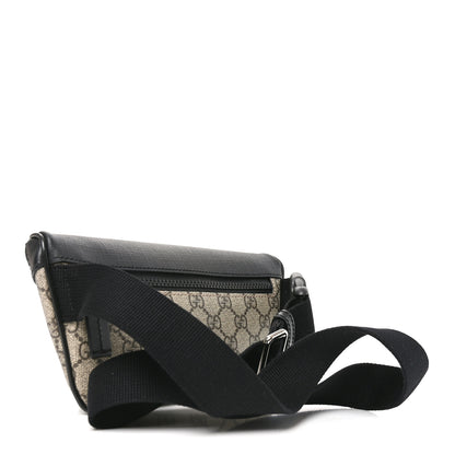 Gucci GG Supreme Monogram Belt Bag Black 2 of 9