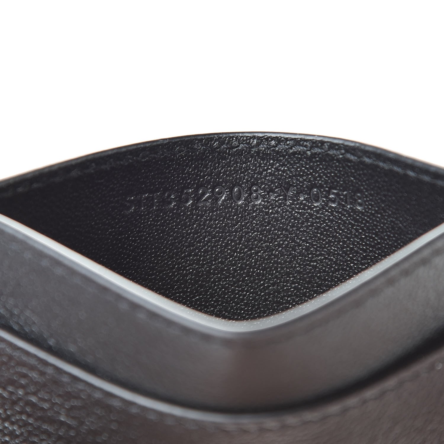 Saint Laurent Textured Calfskin Belle De Jour Card Case Black 7 of 8
