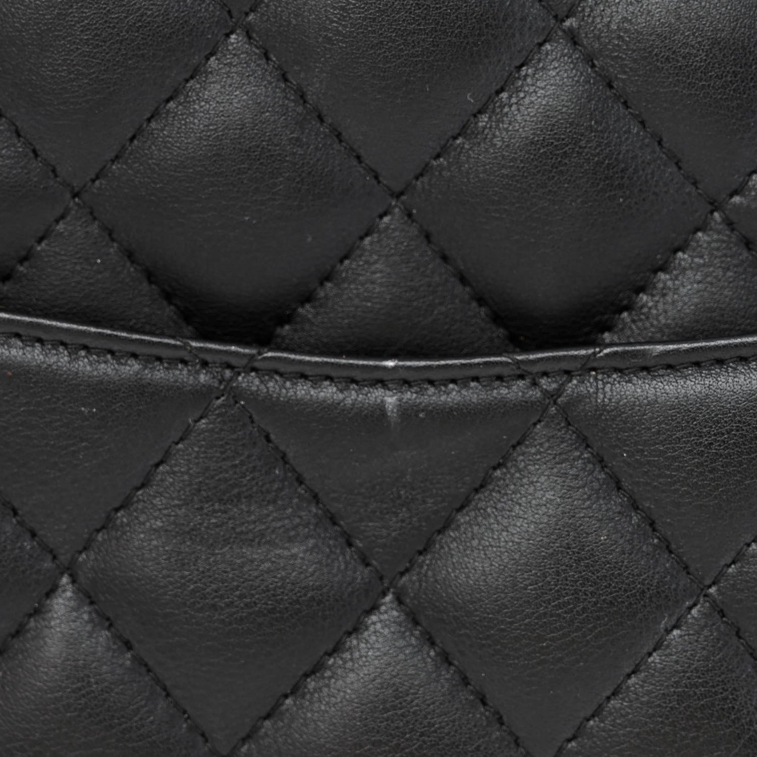 Chanel Calfskin Cambon Flat Tote Black Grey 11 of 17