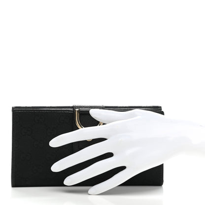 Gucci Monogram Abbey Continental Wallet Black 2 of 10