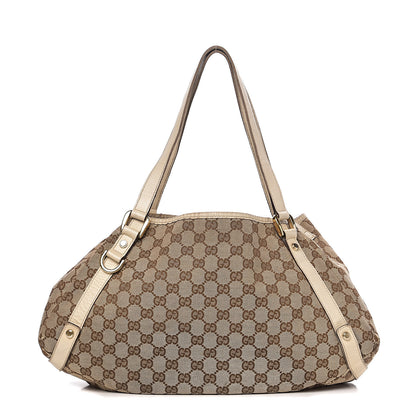 Gucci Monogram Medium Abbey Shoulder Bag Off White 1 of 17