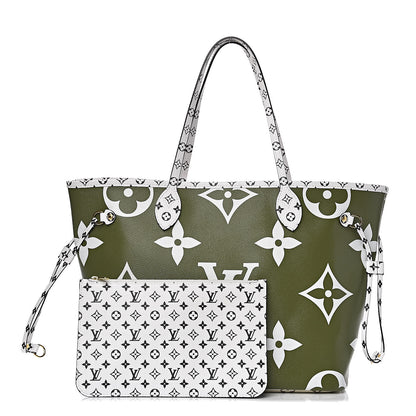 Louis Vuitton Monogram Giant Neverfull MM Kaki 1 of 12