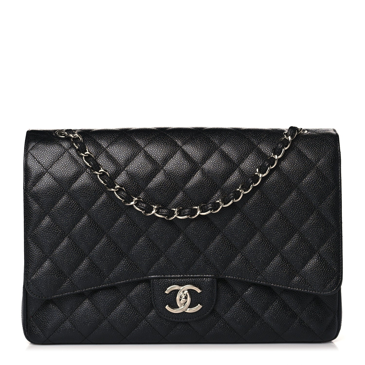 Chanel Caviar Quilted Maxi Double Flap Black 1 of 10
