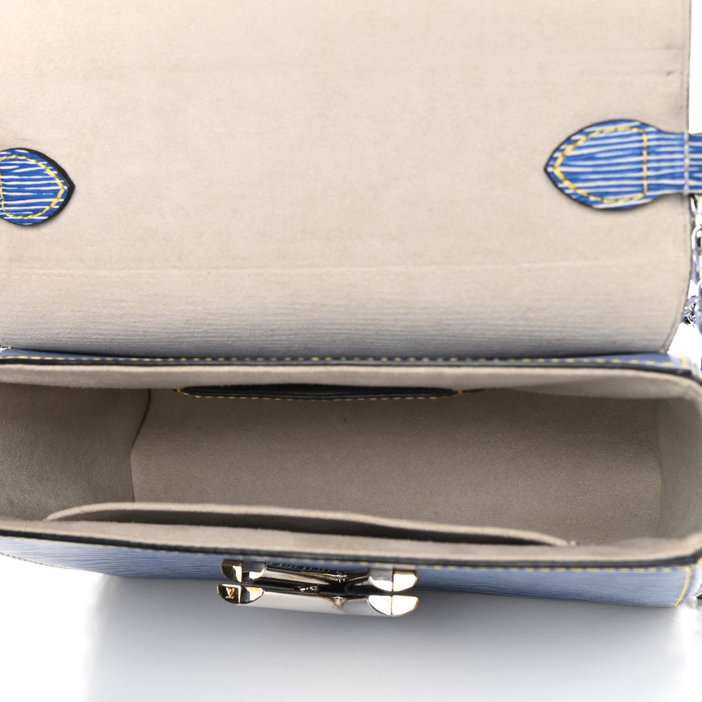 Epi Twist Shoulder Bag MM Denim Light