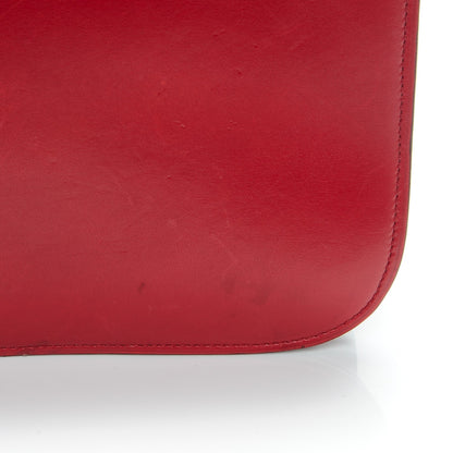 Celine Box Calfskin Medium Classic Box Flap Bag Red 8 of 10