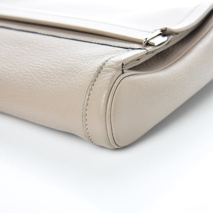 Hermes Taurillon Clemence Equi Clutch Gris Tourterelle 8 of 10