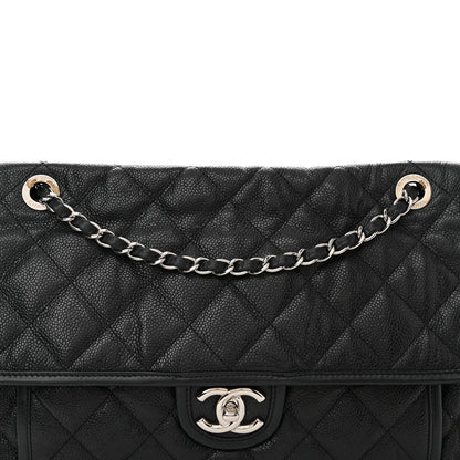 Chanel Caviar Quilted Large French Riviera Flap Black 8 of 13