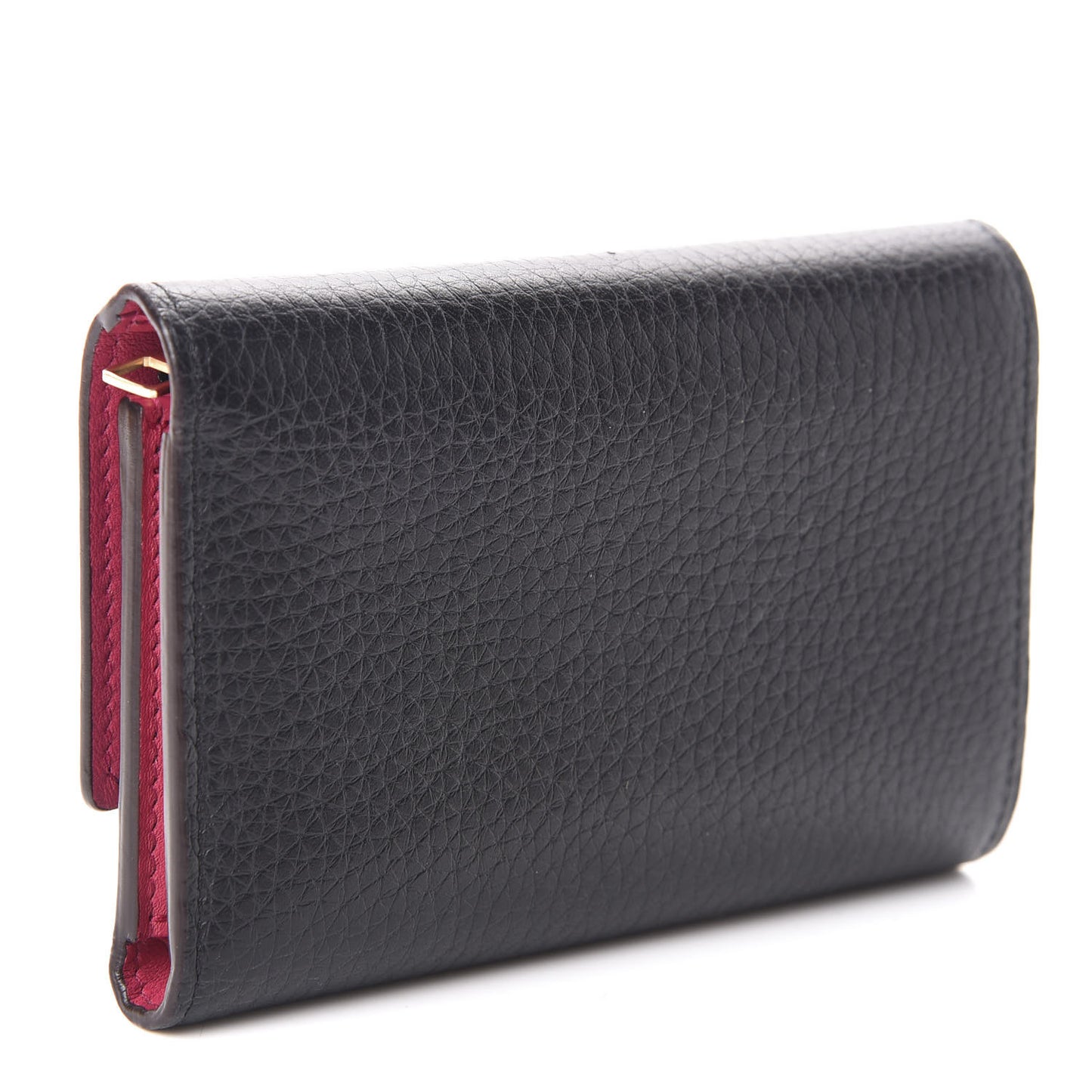 Taurillon Capucines Compact Wallet Black