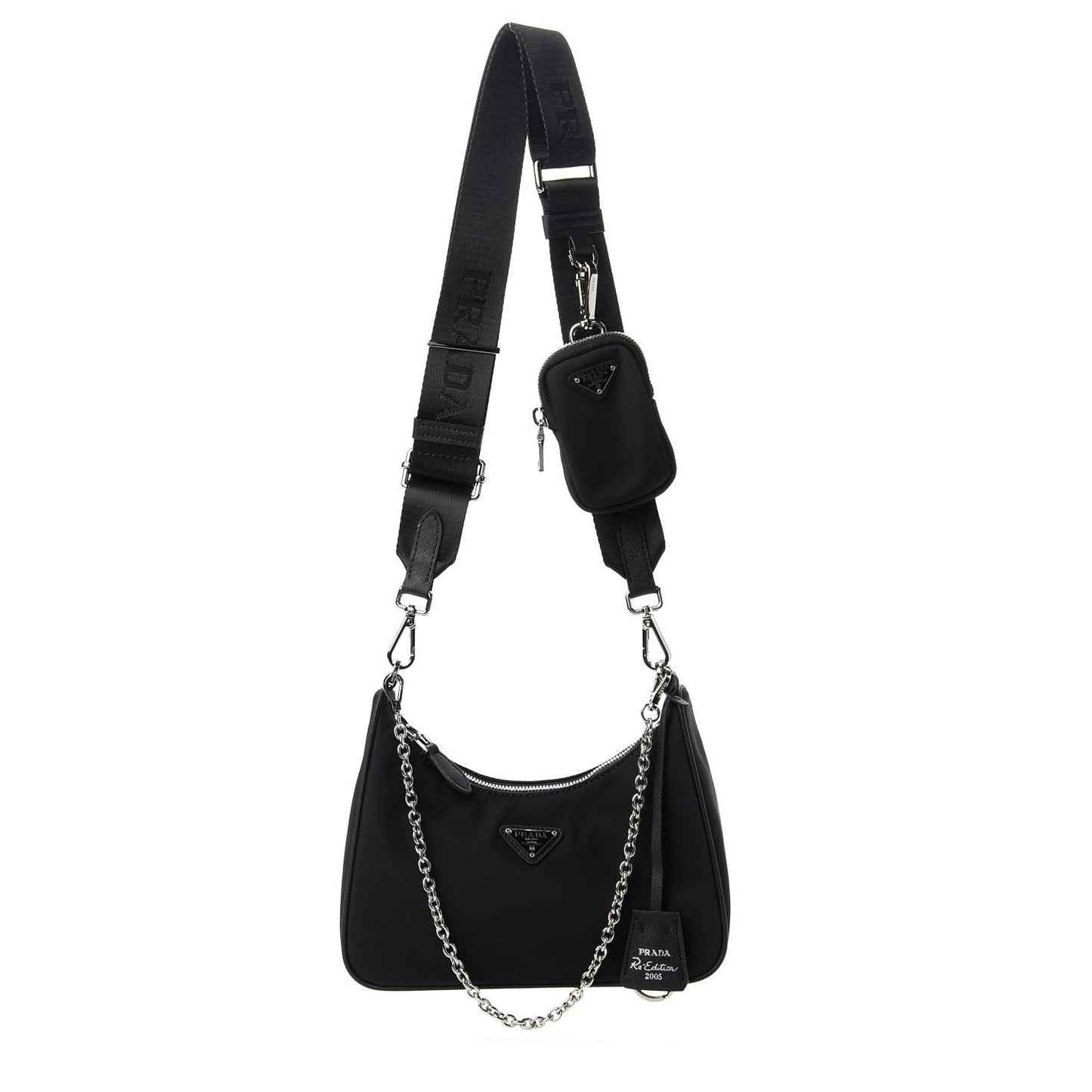 Nylon Re-Edition 2005 Shoulder Bag Black