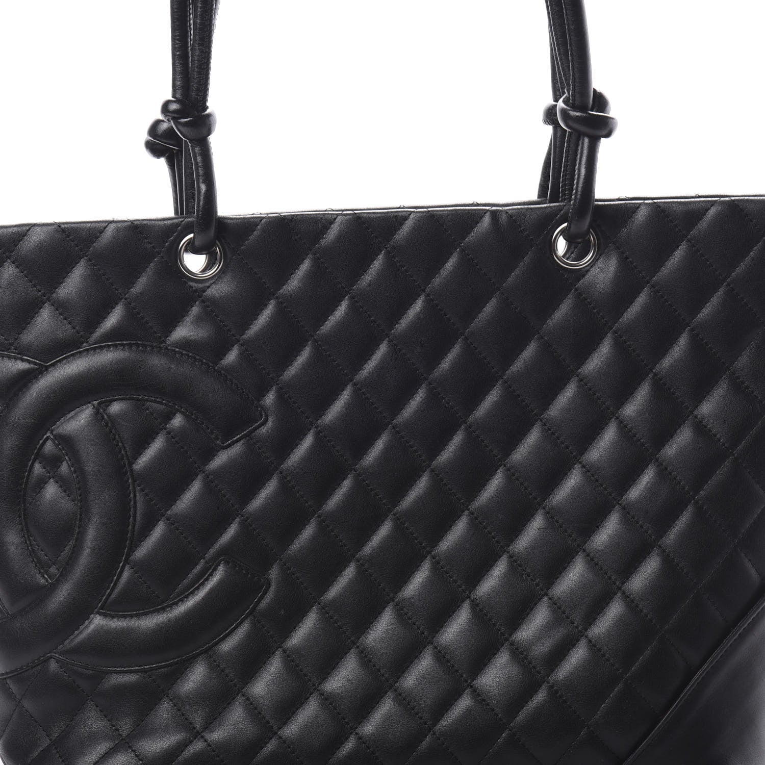 Chanel Calfskin Quilted Large Cambon Tote Black 8 of 18