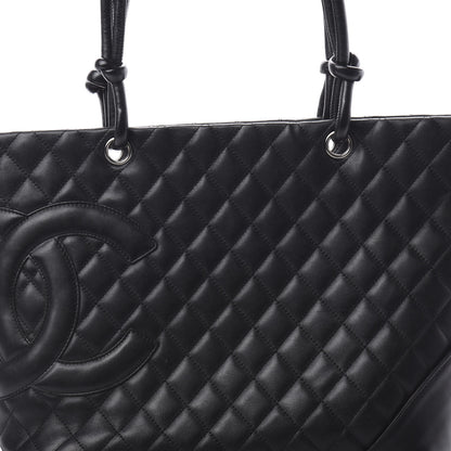 Chanel Calfskin Quilted Large Cambon Tote Black 8 of 18