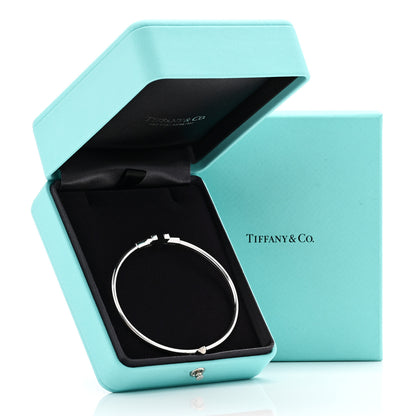 Tiffany 18K White Gold T Wire Bracelet 4 of 4