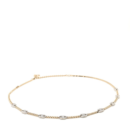 Chanel Crystal CC Chain Links Belt Gold Silver 1 of 4