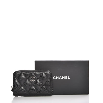 Chanel Caviar Quilted Zip Coin Purse Black 8 of 8