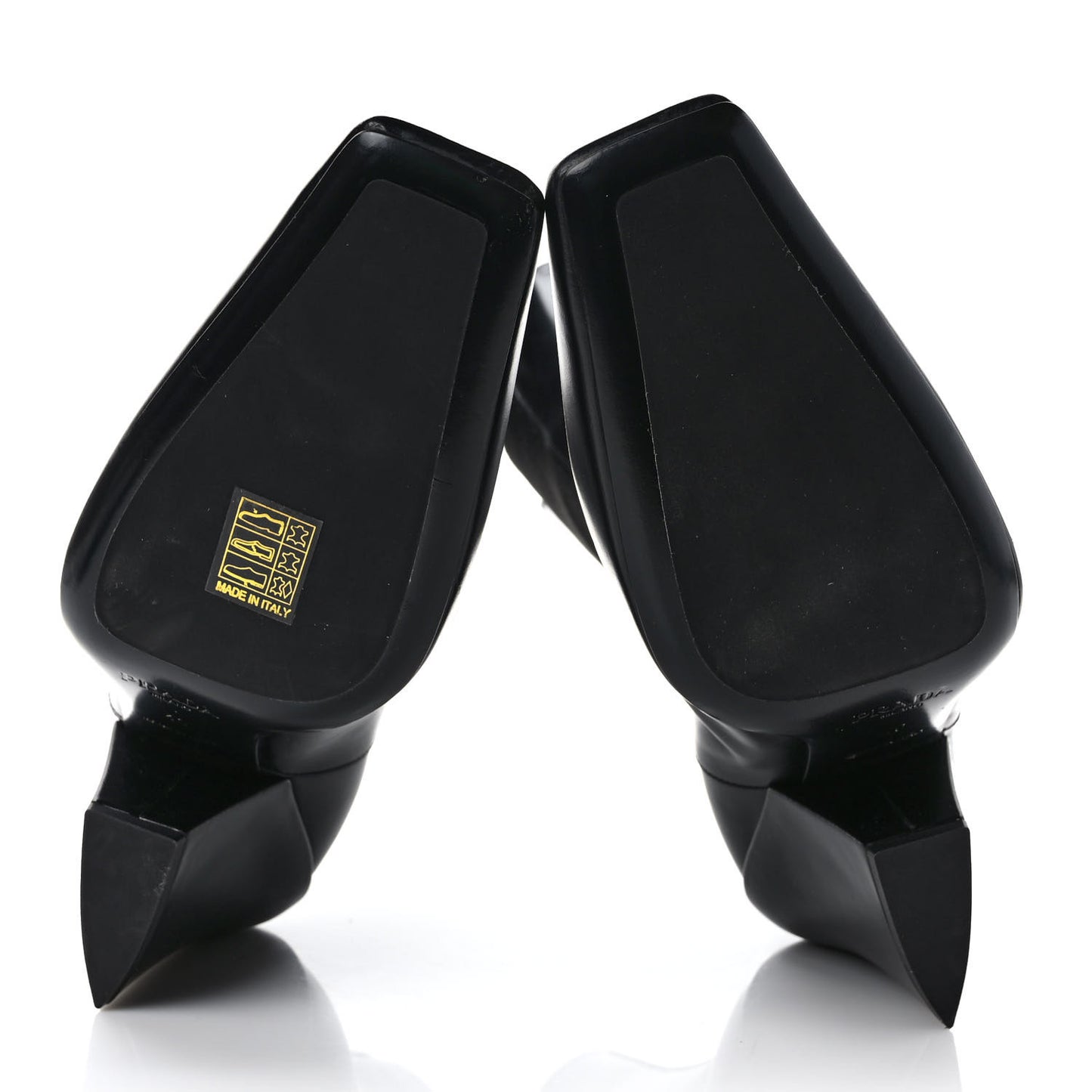Calfskin Pointed Boots 40 Black