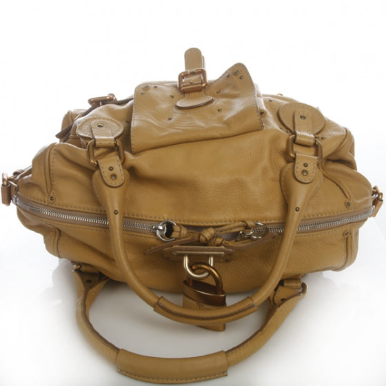Chloe Leather Paddington Front Pocket Tote Maize Yellow 4 of 11