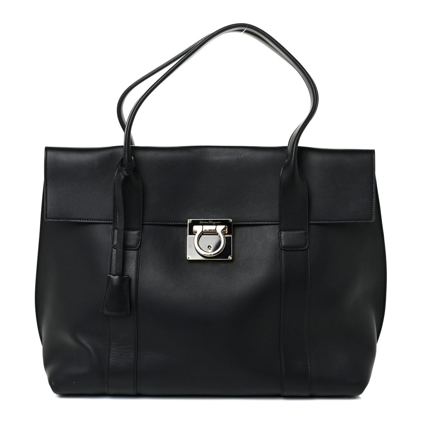 Calfskin Large Sookie Satchel Black
