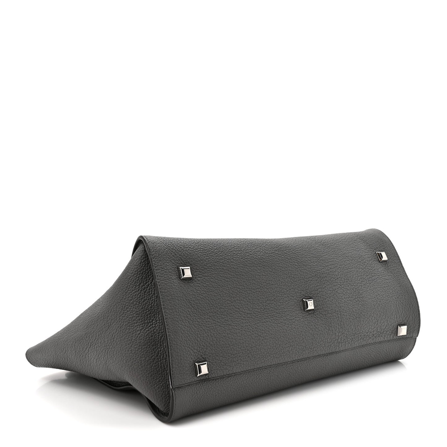 Calfskin Large Studio Soft Bag Grey