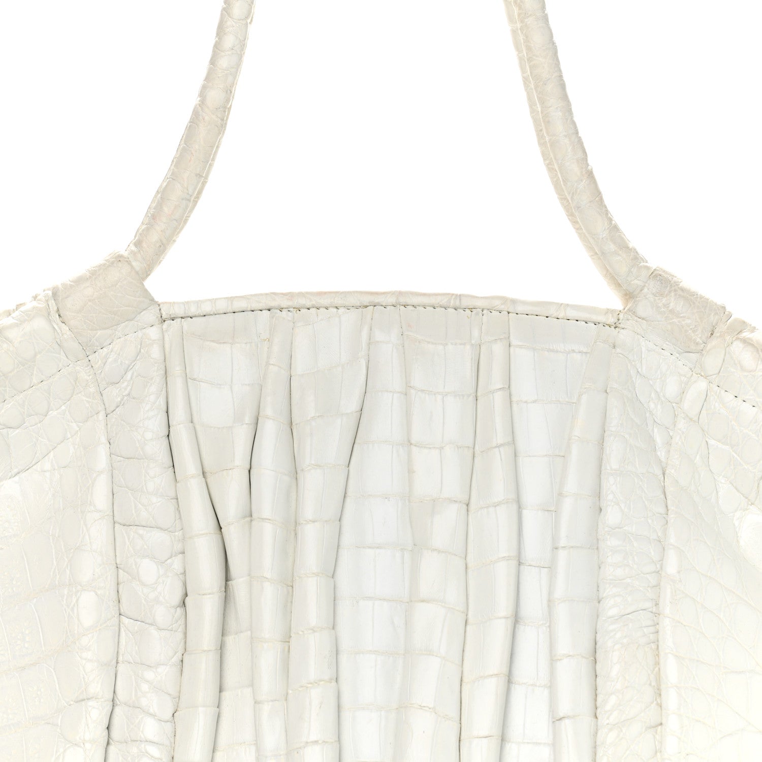 Nancy Gonzalez Crocodile Top Handle Tote White 8 of 25