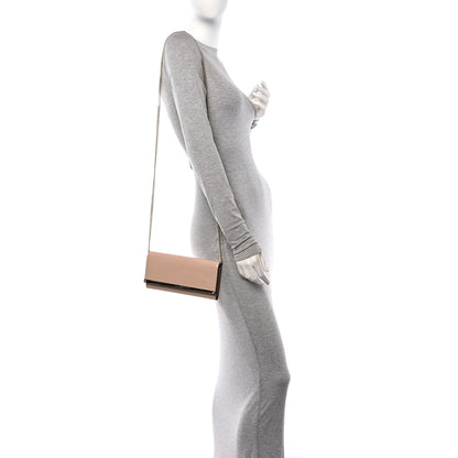 Jimmy Choo Patent Milla Wallet on Chain Powder Pink 2 of 10