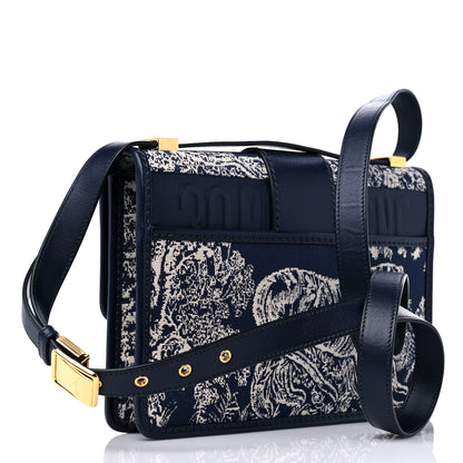 Christian Dior Toile de Jouy Reverse Jacquard 30 Montaigne Flap Bag Blue 2 of 9