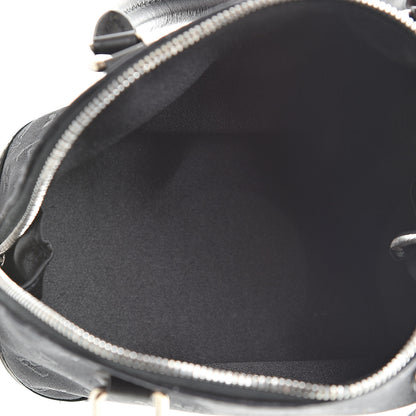 Louis Vuitton Satin Monogram Little Alma Black 5 of 6