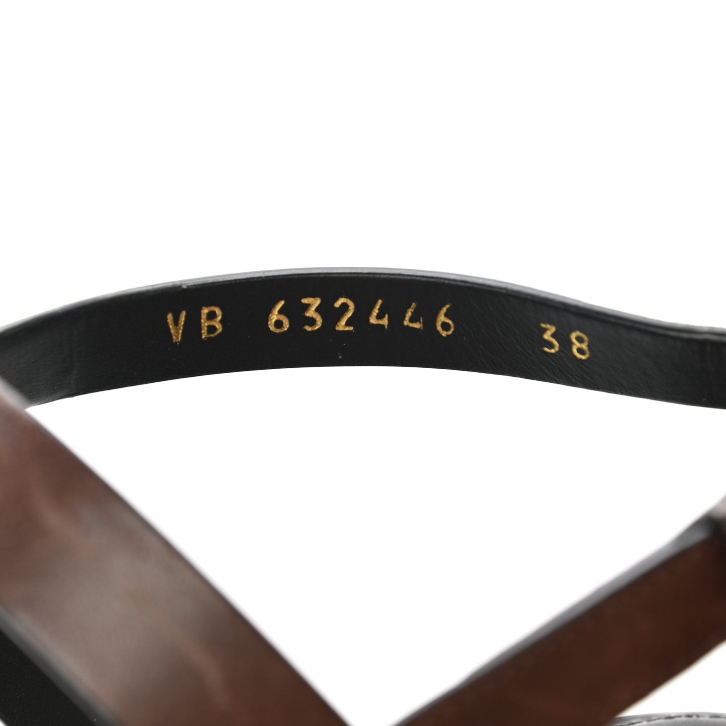 Calfskin Cassandra Monogram Sandals 38 Dark Brown