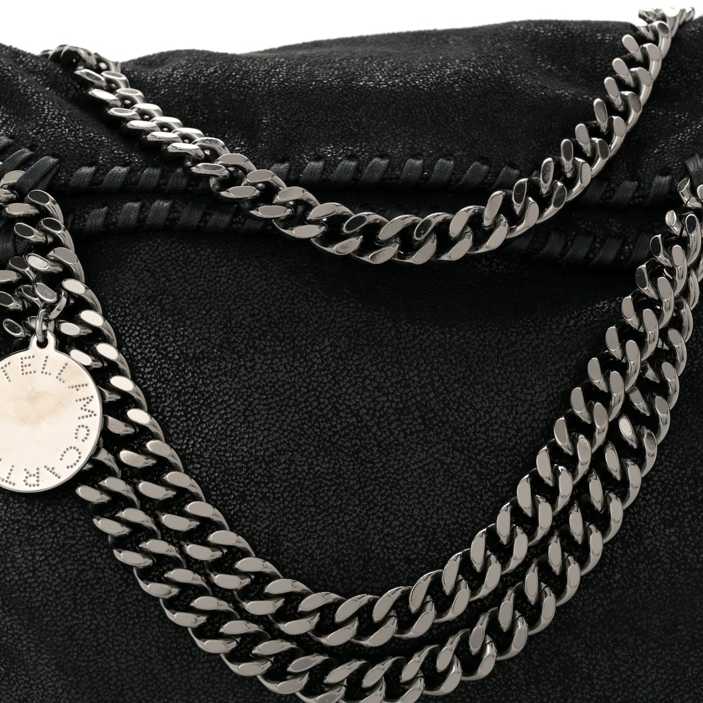 Shaggy Deer Falabella Fold Over Tote Black