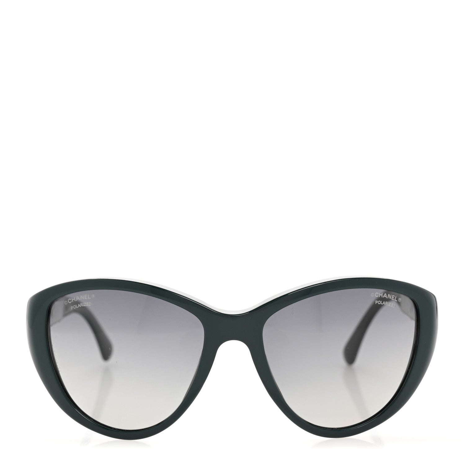 Chanel Crystal Bijoux Polarized Sunglasses 5298-B Green 2 of 8