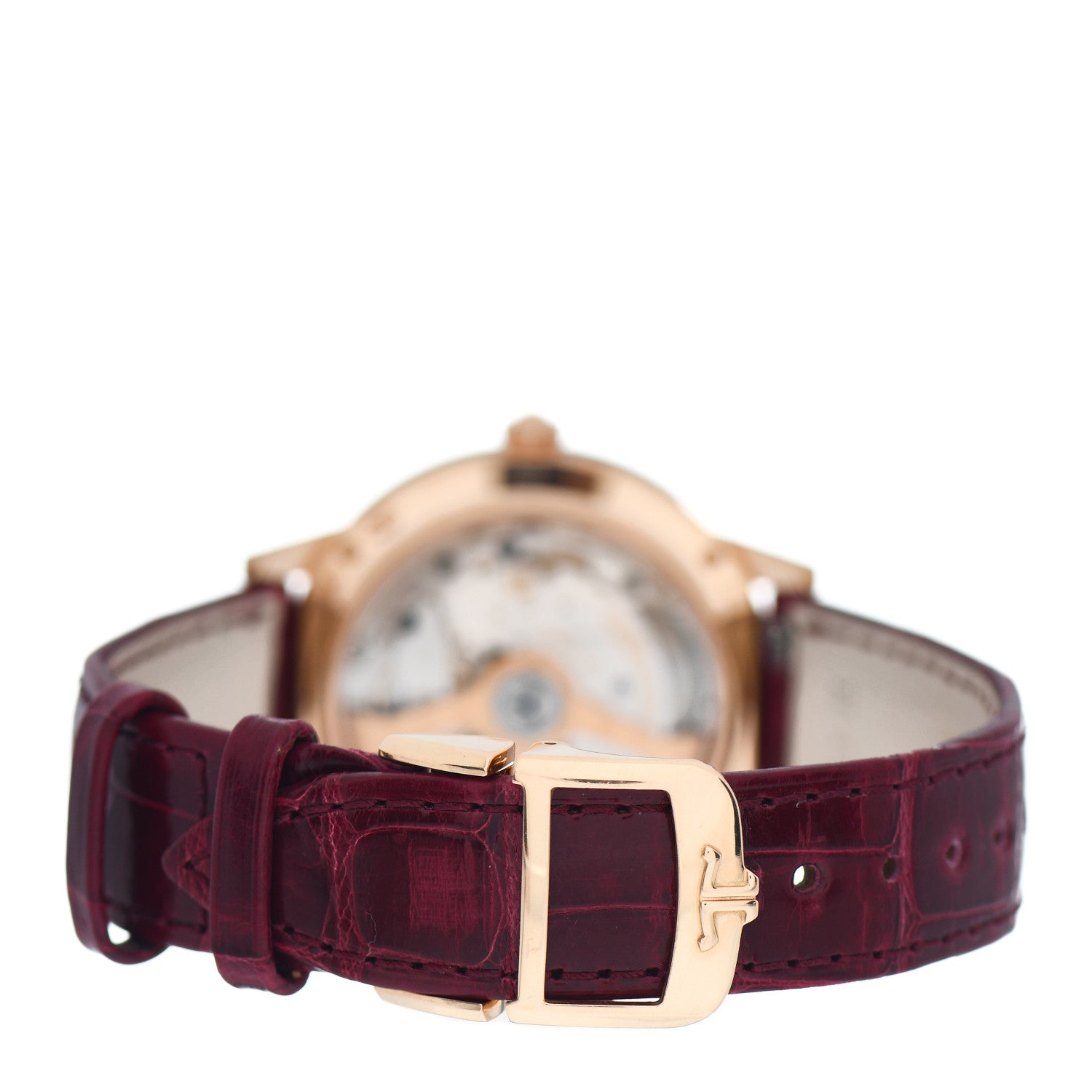 Jaeger-LeCoultre 18K Rose Gold Alligator Diamond Bezel 34mm Rendez-Vous Classic Day & Night Automatic Watch Q3442430 3 of 5