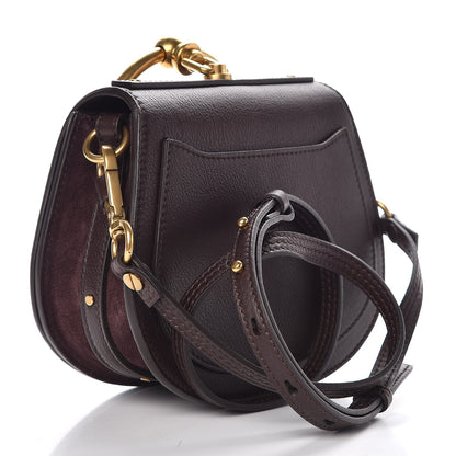 Chloe Calfskin Suede Small Nile Bracelet Bag Carbon Brown 3 of 8
