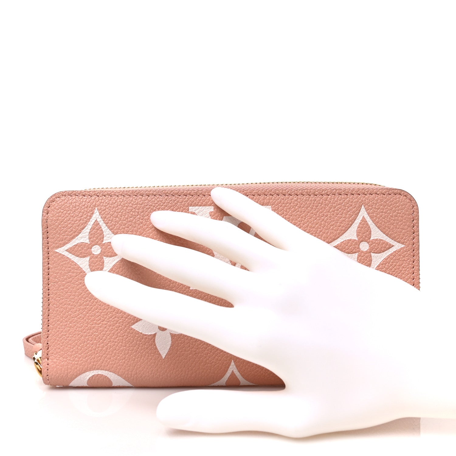 Louis Vuitton Empreinte Monogram Giant Zippy Wallet Rose Trianon Creme 2 of 6