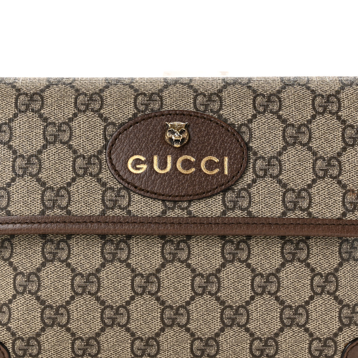Gucci GG Supreme Monogram Neo Vintage Web Belt Bag Brown 8 of 11