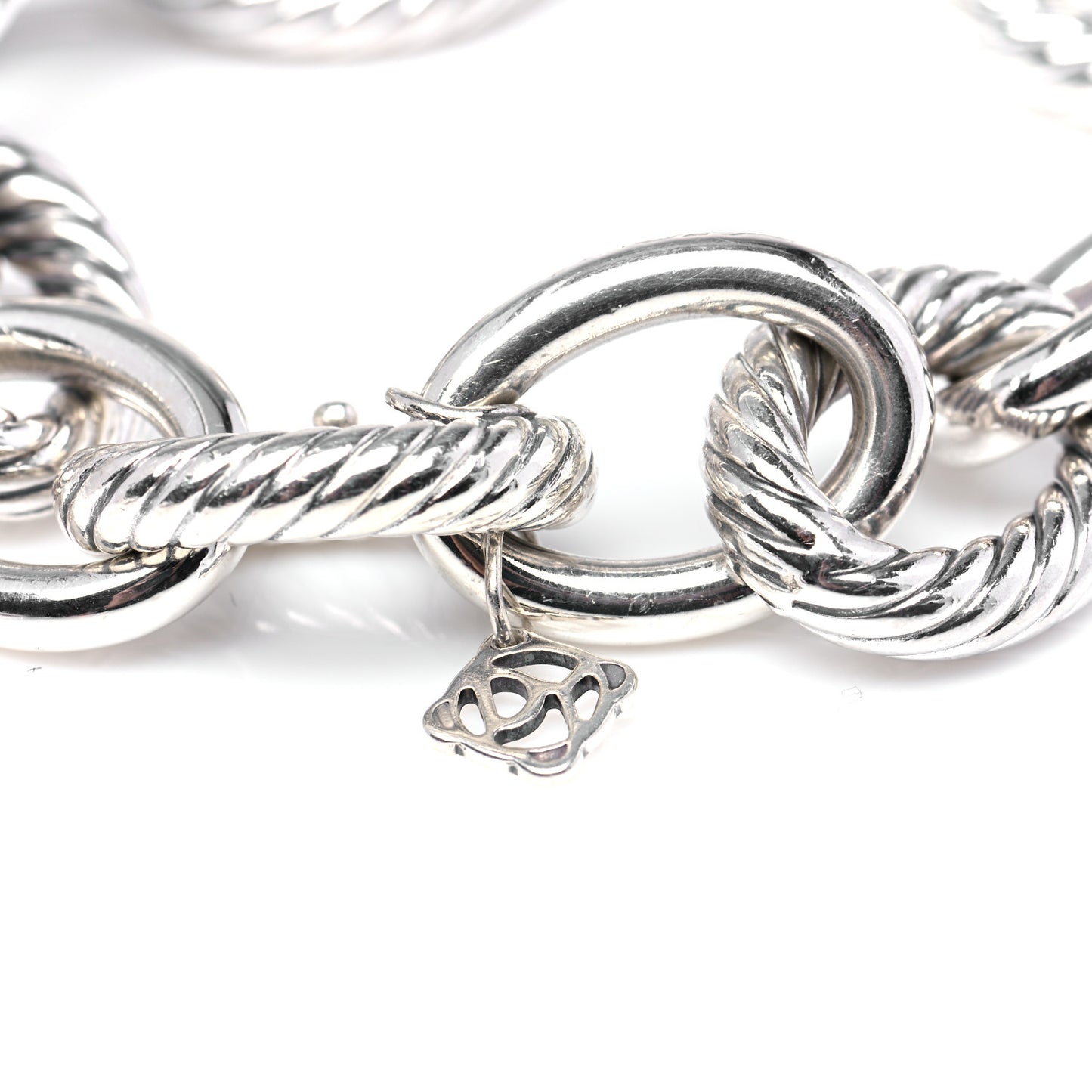 Sterling Silver 17mm Extra Large Oval Link Bracelet