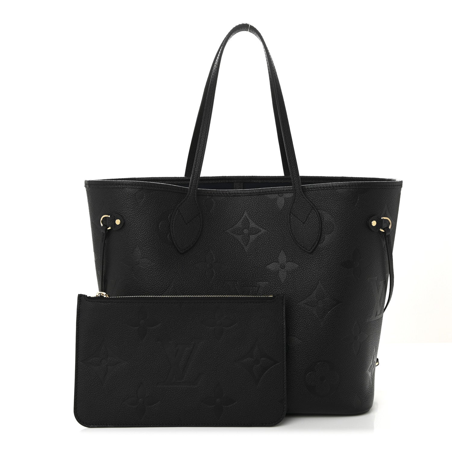 Louis Vuitton Empreinte Monogram Giant Neverfull MM Black 3 of 10