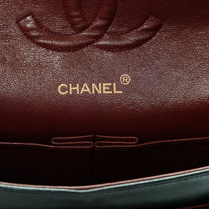 Chanel Lambskin Quilted Medium Double Flap Black 6 of 8