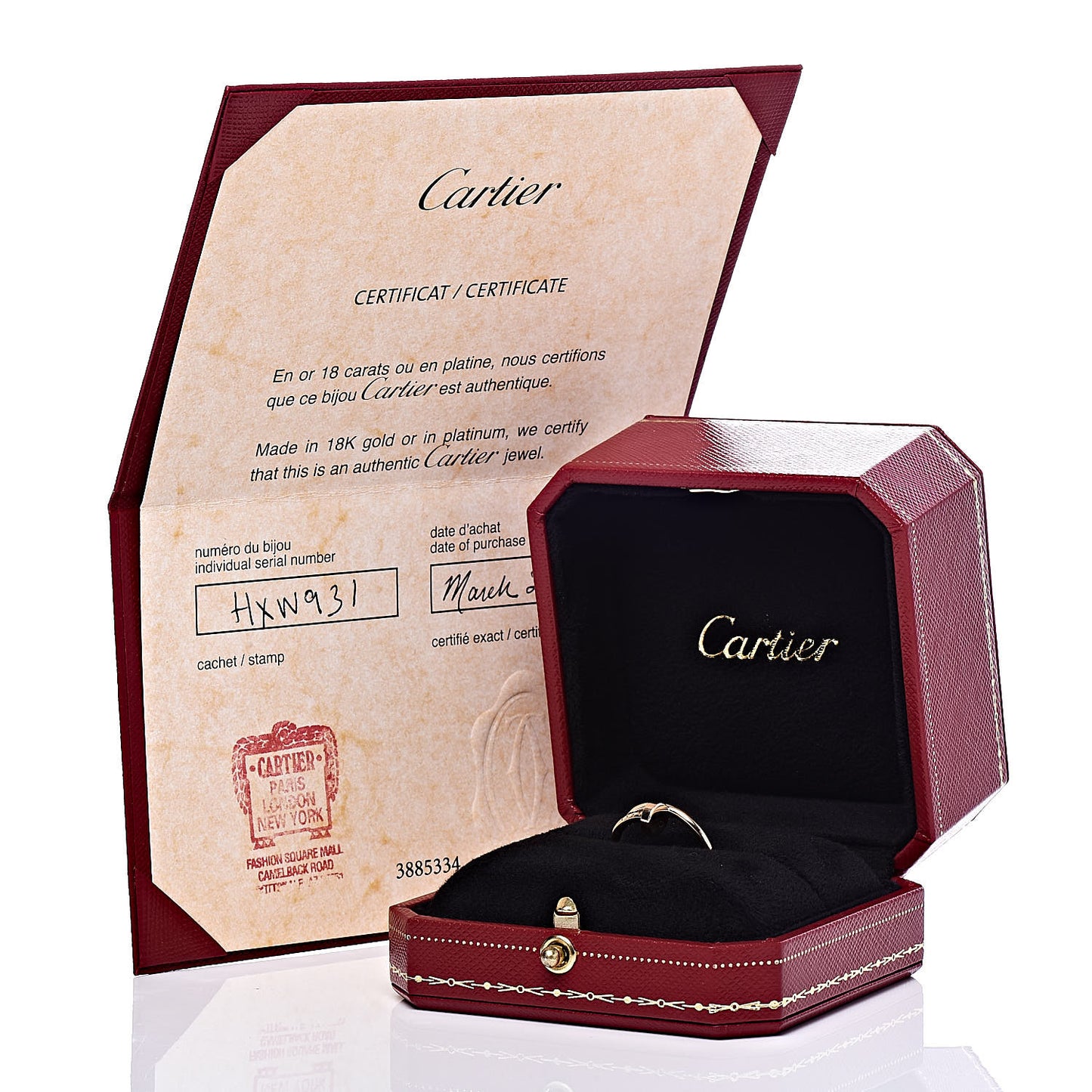 18K Yellow Gold Small Juste Un Clou Ring 49 4.75