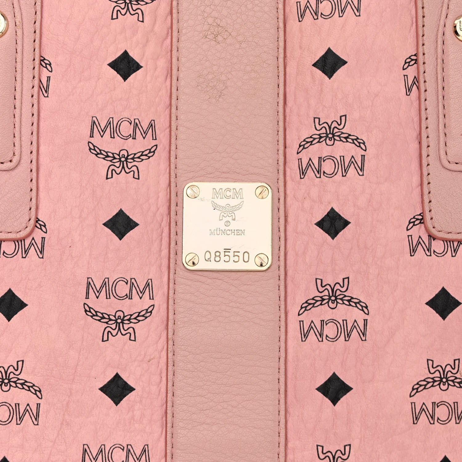 MCM Visetos Medium Liz Reversible Shopper Tote Soft Pink 6 of 21