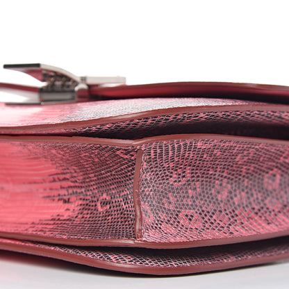 Celine Lizard Medium Classic Box Flap Bag Pink Grey 10 of 10