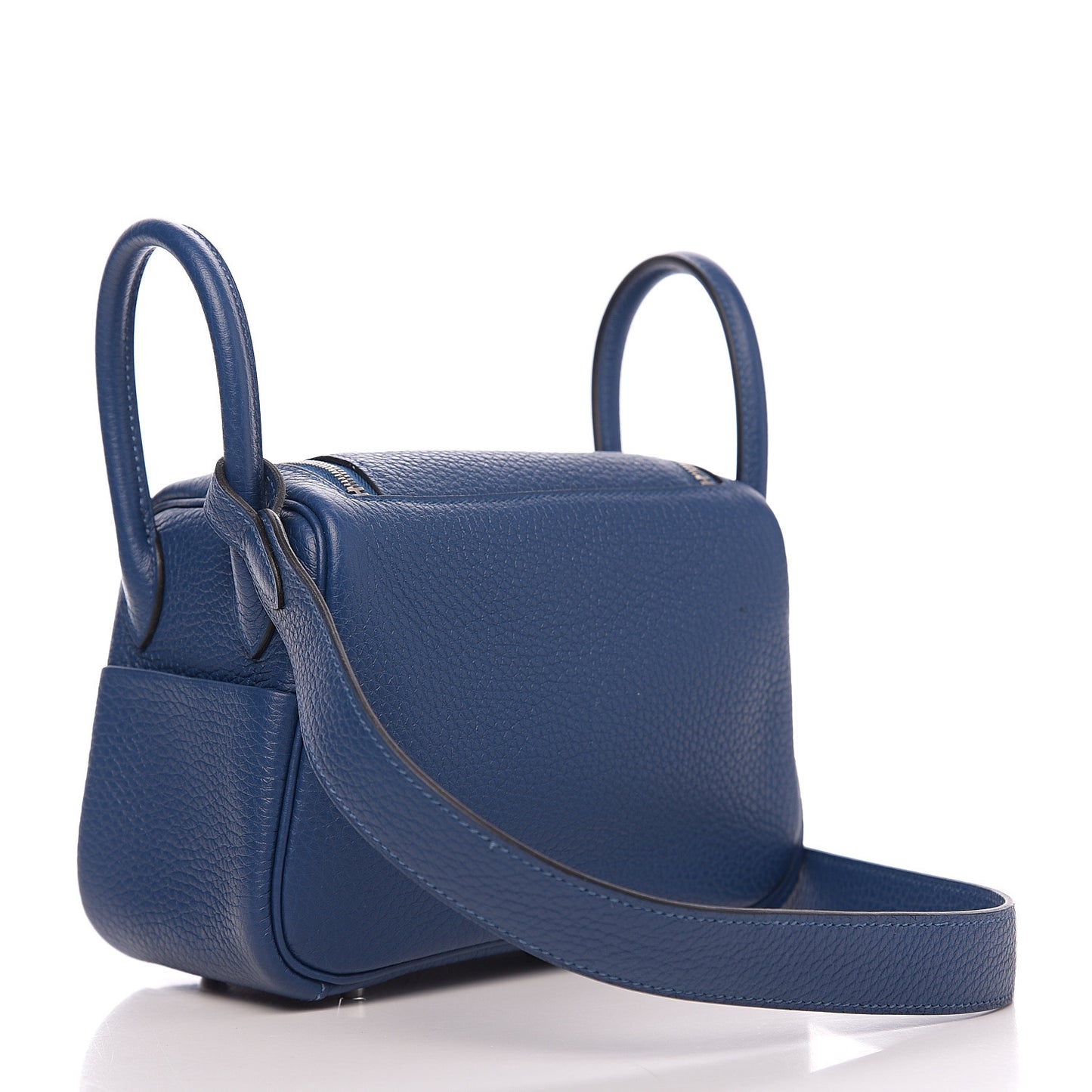 Taurillon Clemence Mini Lindy 20 Deep Bleu