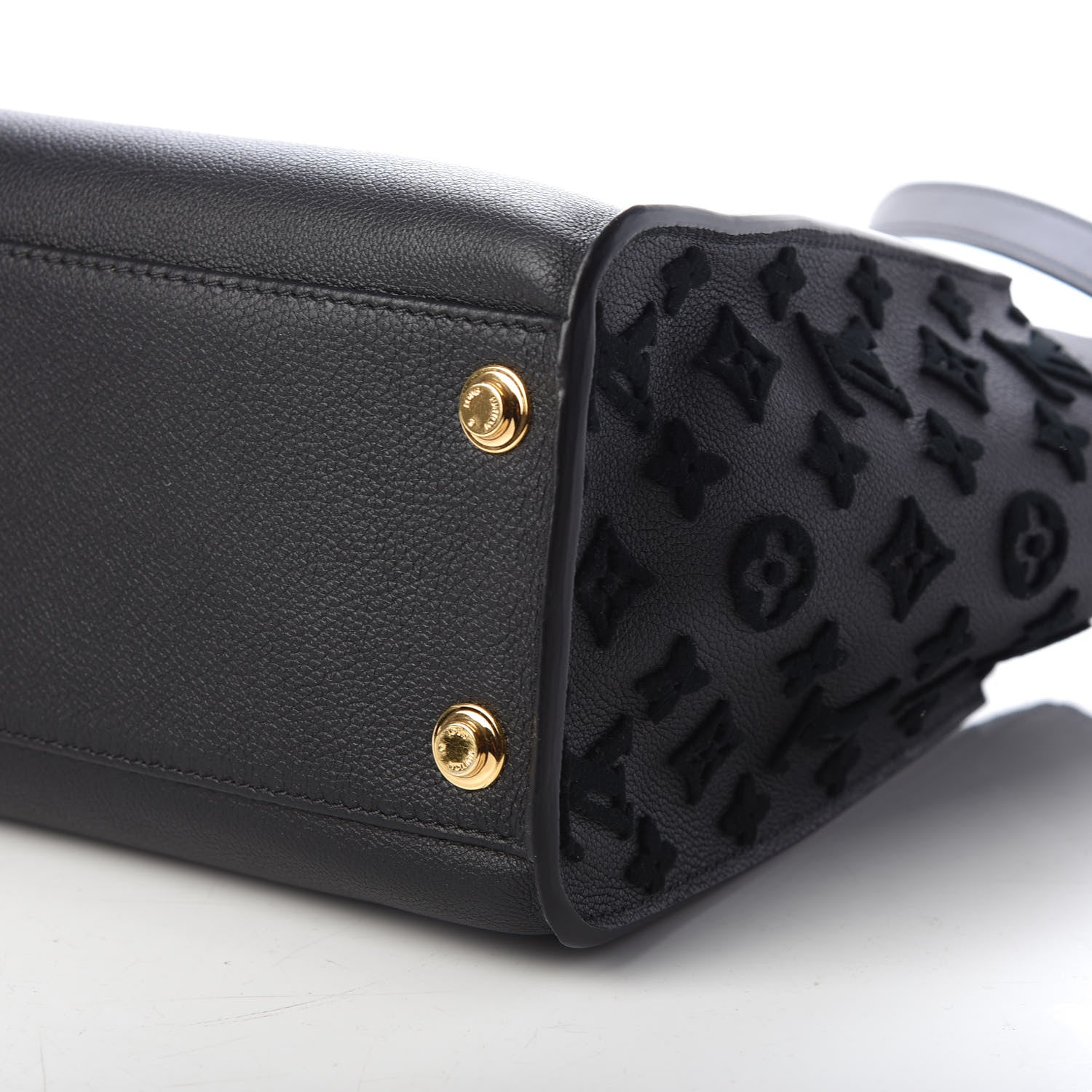 Louis Vuitton Calfskin Monogram Tufting On My Side Black 8 of 8