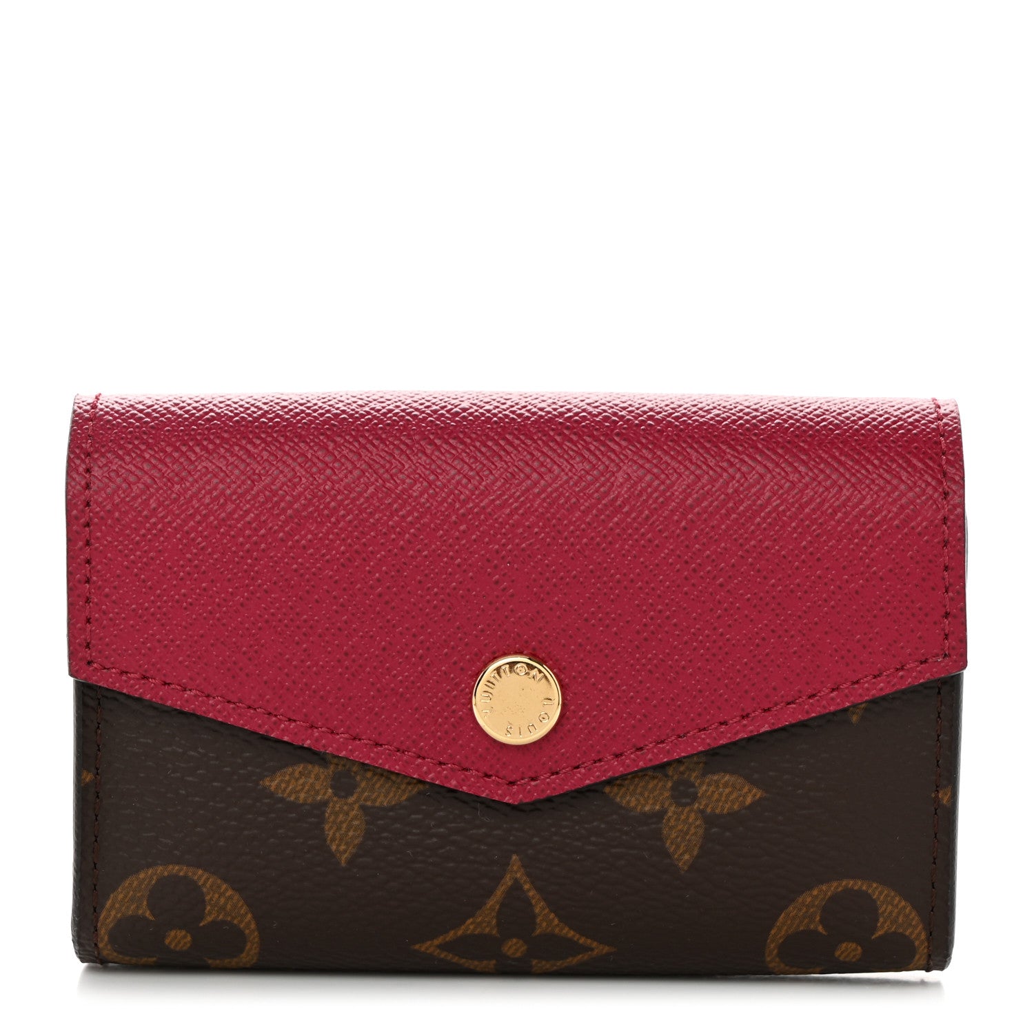 Louis Vuitton LOUIS VUITTON Monogram Sarah Multicartes Fuchsia 1 of 7