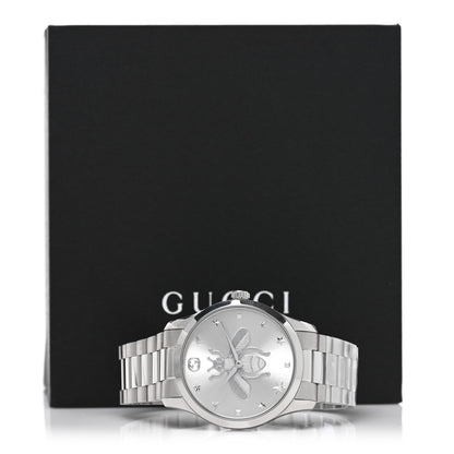 Gucci Stainless Steel 38mm G-Timeless Bee Quartz Watch 5 of 5