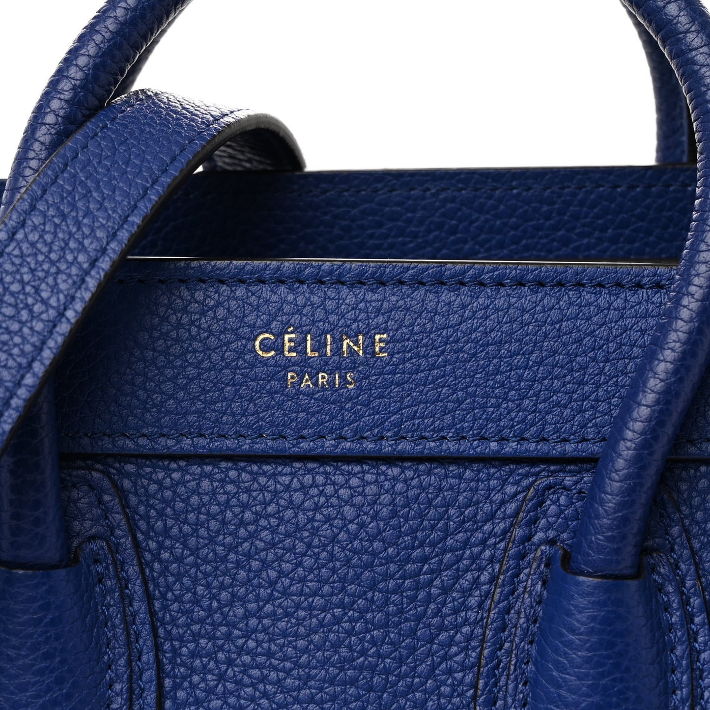 Smooth Calfskin Nano Luggage Royal Blue