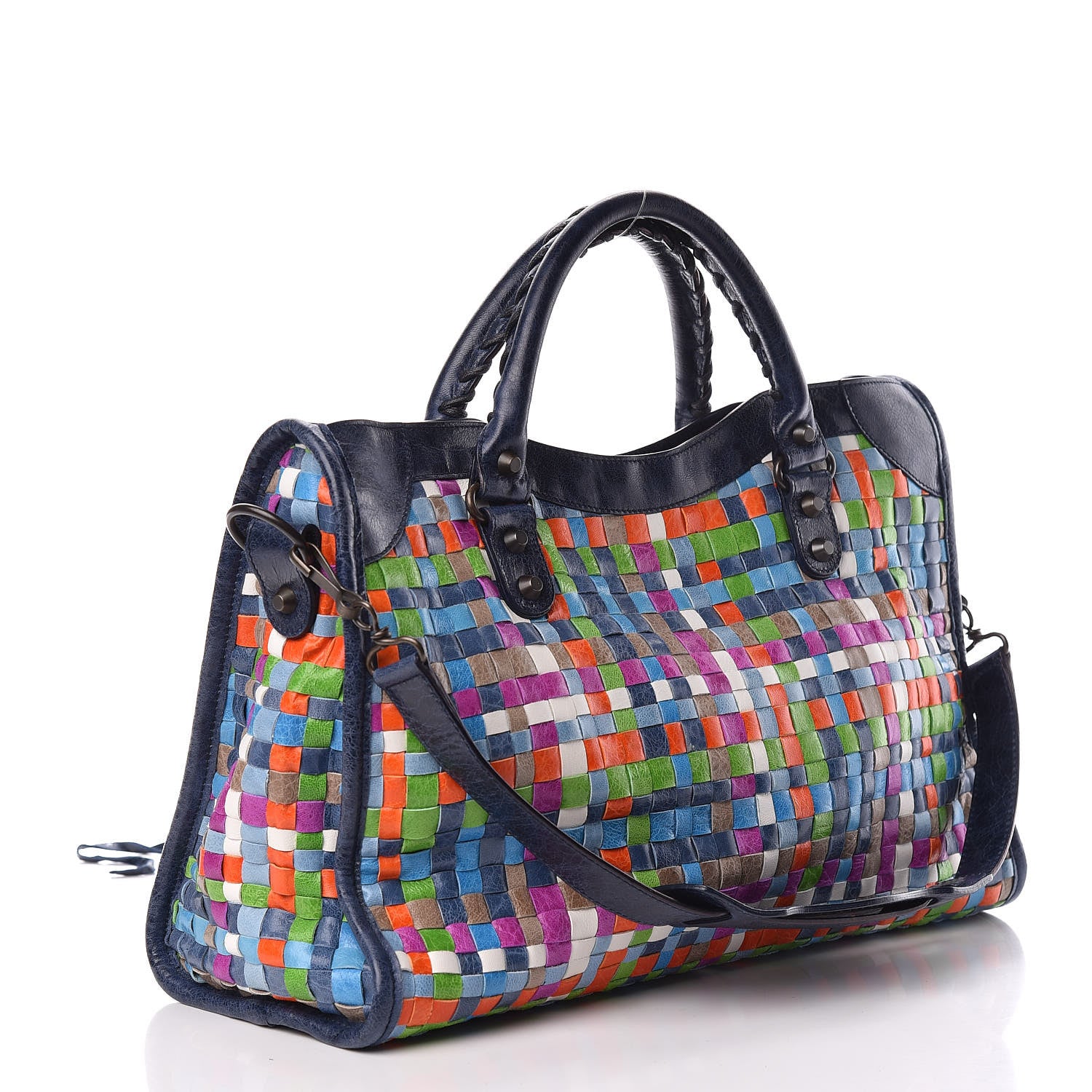 Balenciaga Agneau Lattice Woven Classic Hardware City Multicolor 3 of 18