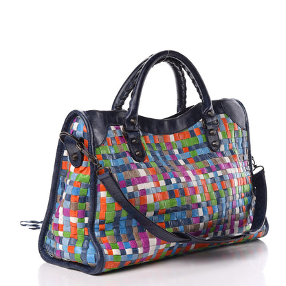 Balenciaga Agneau Lattice Woven Classic Hardware City Multicolor 3 of 18