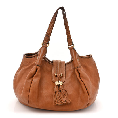 Gucci Pebbled Calfskin Medium Marrakech Shoulder Bag Camel 1 of 18