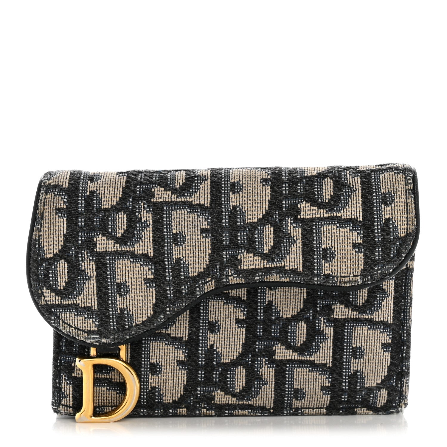 Christian Dior Oblique Saddle Card Holder Blue 1859251 – FASHIONPHILE